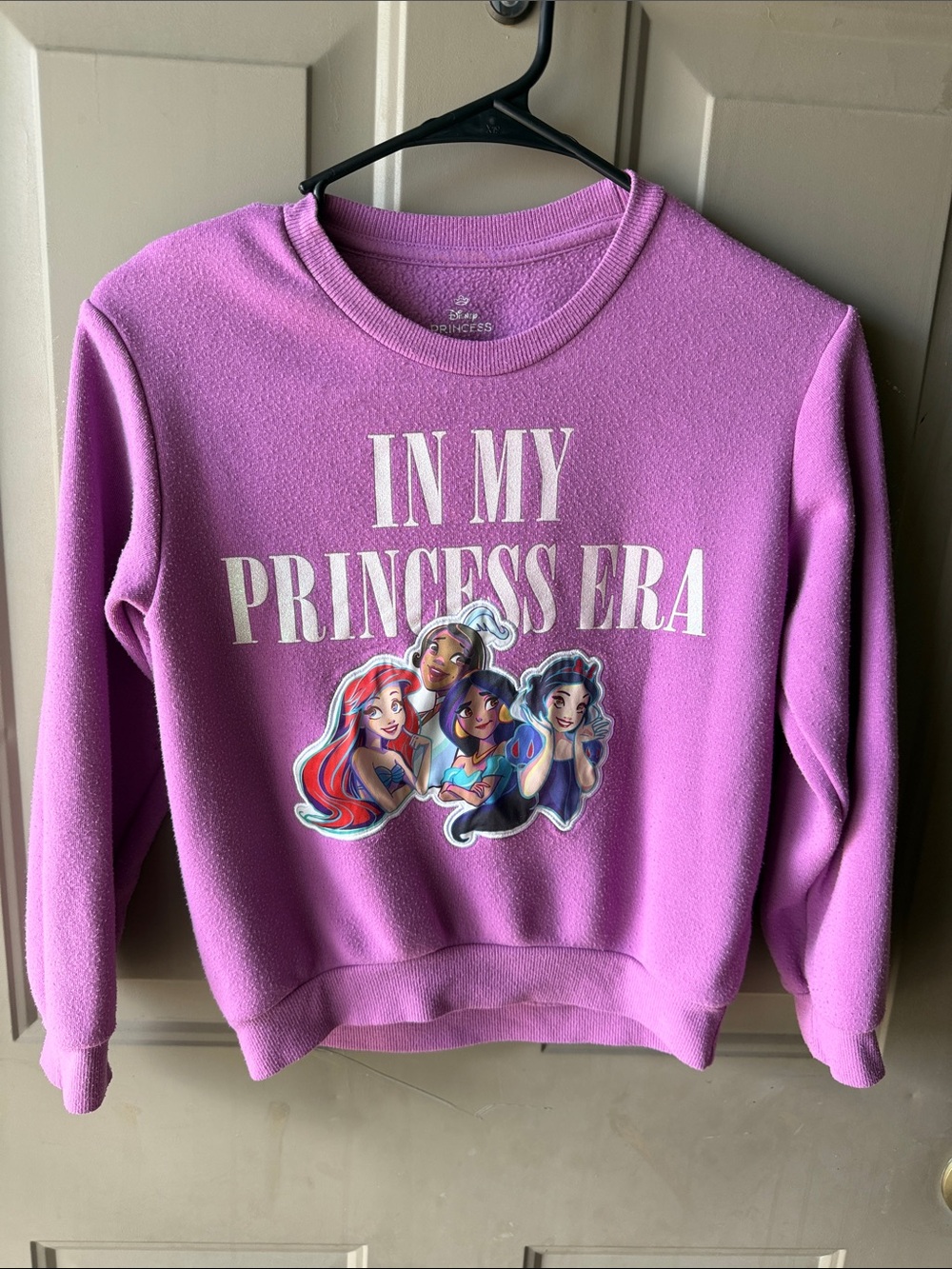 Girls Disney Purple 'In My Princess Era' Crewneck Sweatshirt